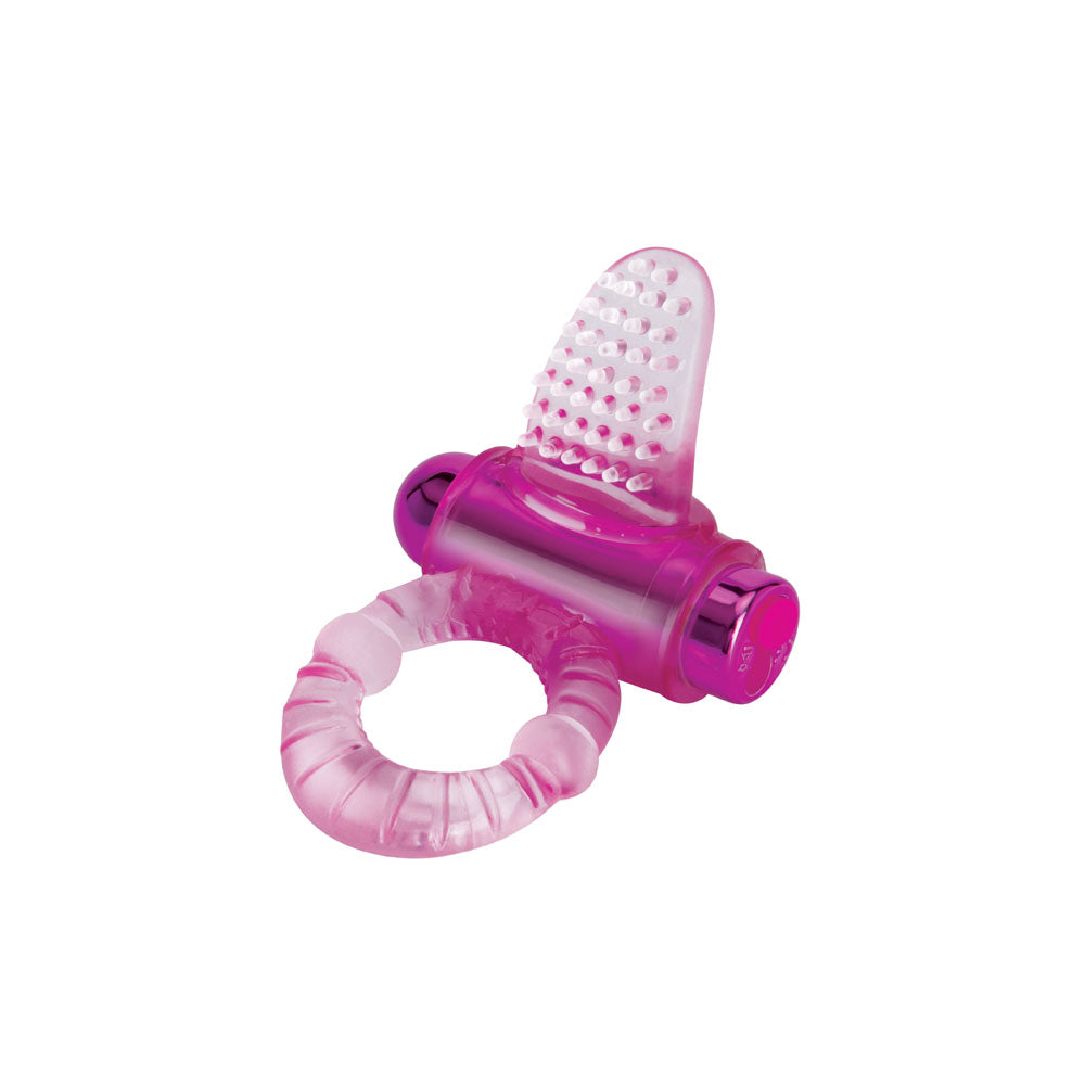 Bodywand Rechargeable Lick It Pleasure Ring - USB Rechargeable Vibrating Cock Ring