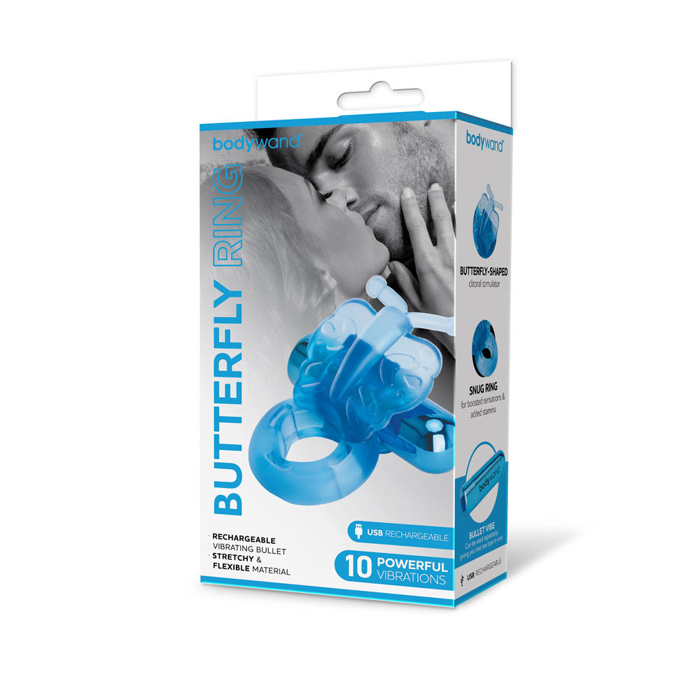Bodywand Rechargeable Butterfly Ring - USB Rechargeable Vibrating Cock Ring