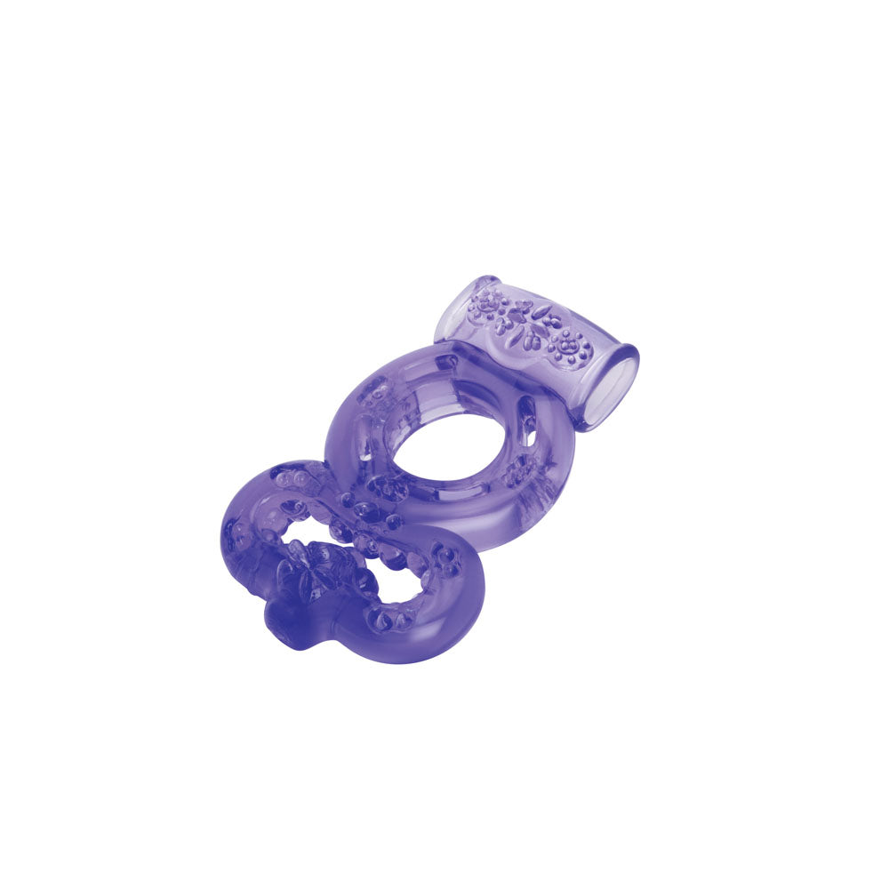 Bodywand Rechargeable Duo Ring - USB Rechargable Vibrating Cock Ring