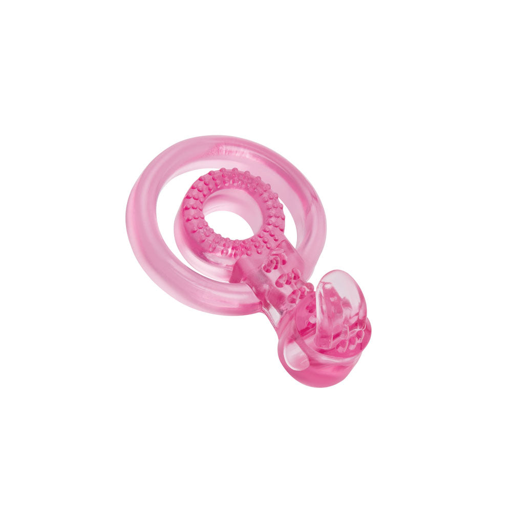 Bodywand Rechargeable Duo Ring with Clit Tickler - USB Rechargeable Vibrating Cock Ring