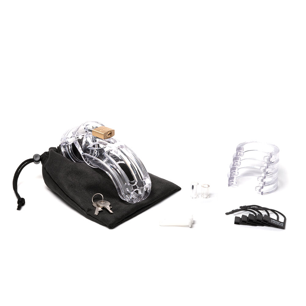 The Curve Chastity Cock Cage Kit - - 3.75 Inch Cock Cage Kit