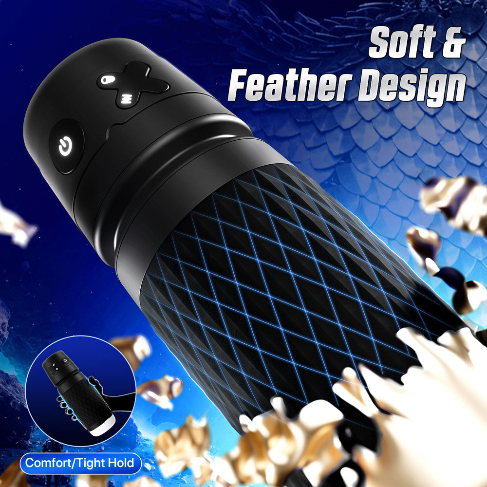 CyberSkin B-Warrior - USB Rechargeable Sucking & Vibrating Auto Masturbator