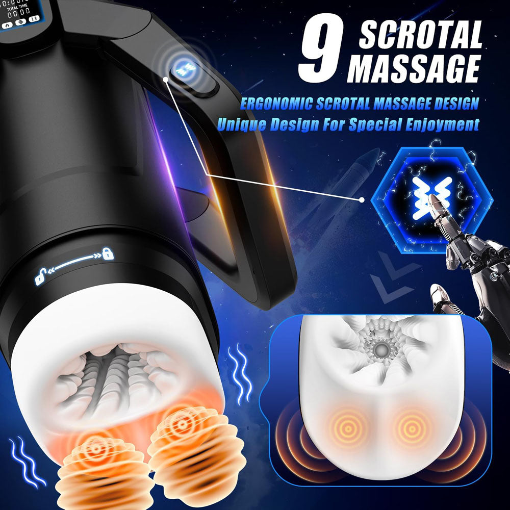 CyberSkin The Wing - USB Rechargeable Thrusting & Massaging Auto Masturbator with Heater