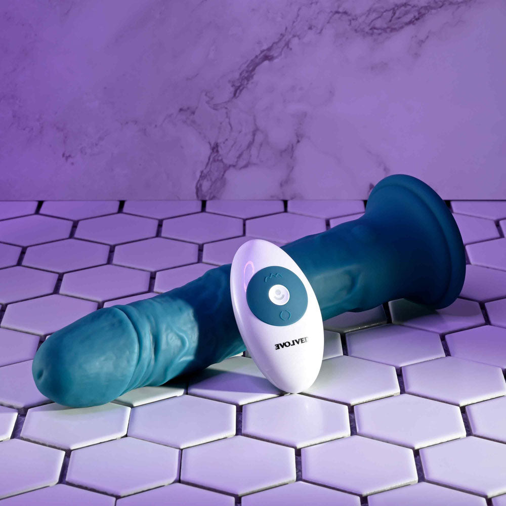Evolved TSUNAMI - 18.4 cm USB Rechargeable Vibrating Dong with Remote Control