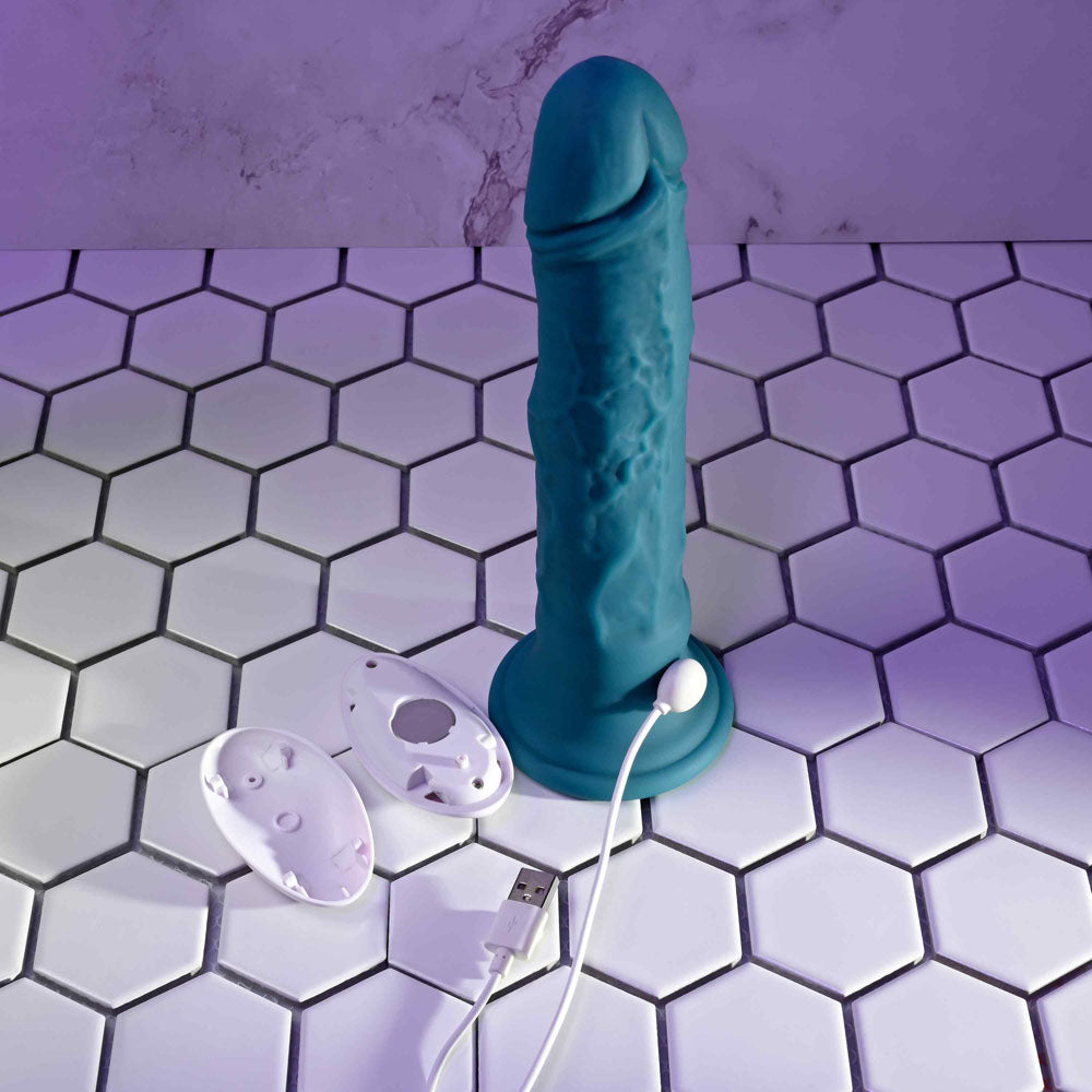 Evolved TSUNAMI - 18.4 cm USB Rechargeable Vibrating Dong with Remote Control
