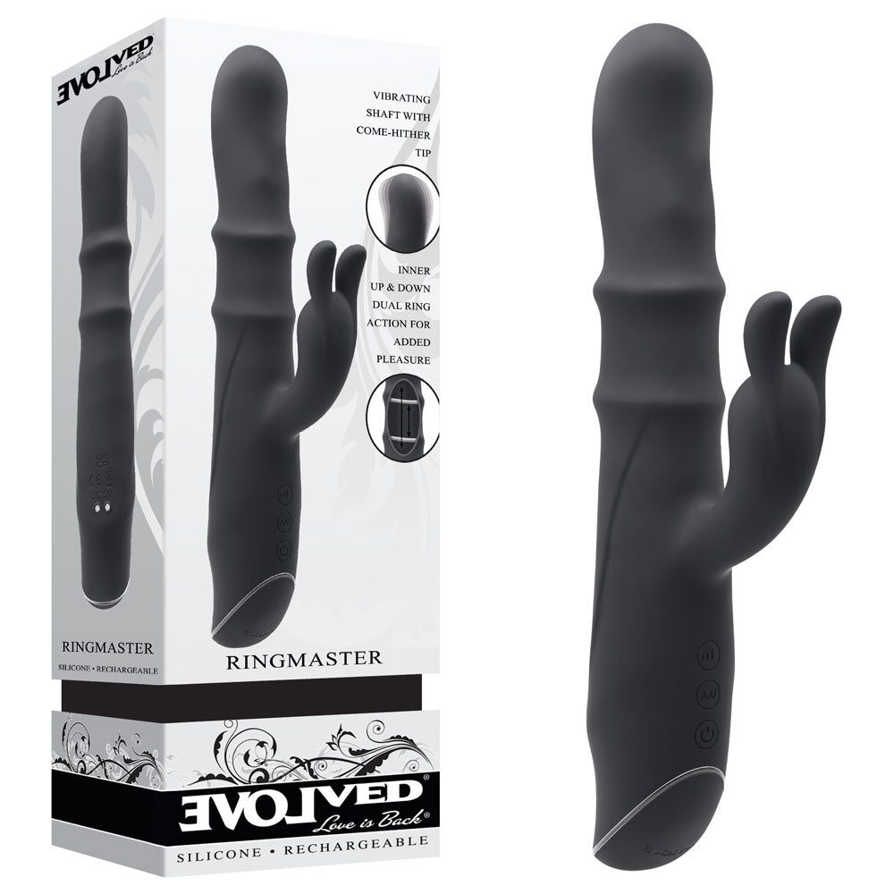 Evolved RINGMASTER - 23.1 cm USB Rechargeable Rabbit Vibrator