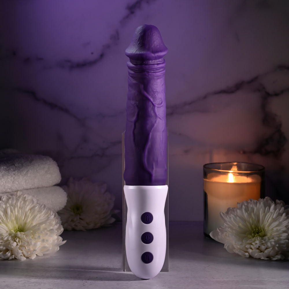 Evolved PLUM THRUST - 29 cm USB Rechargeable Thrusting Vibrator