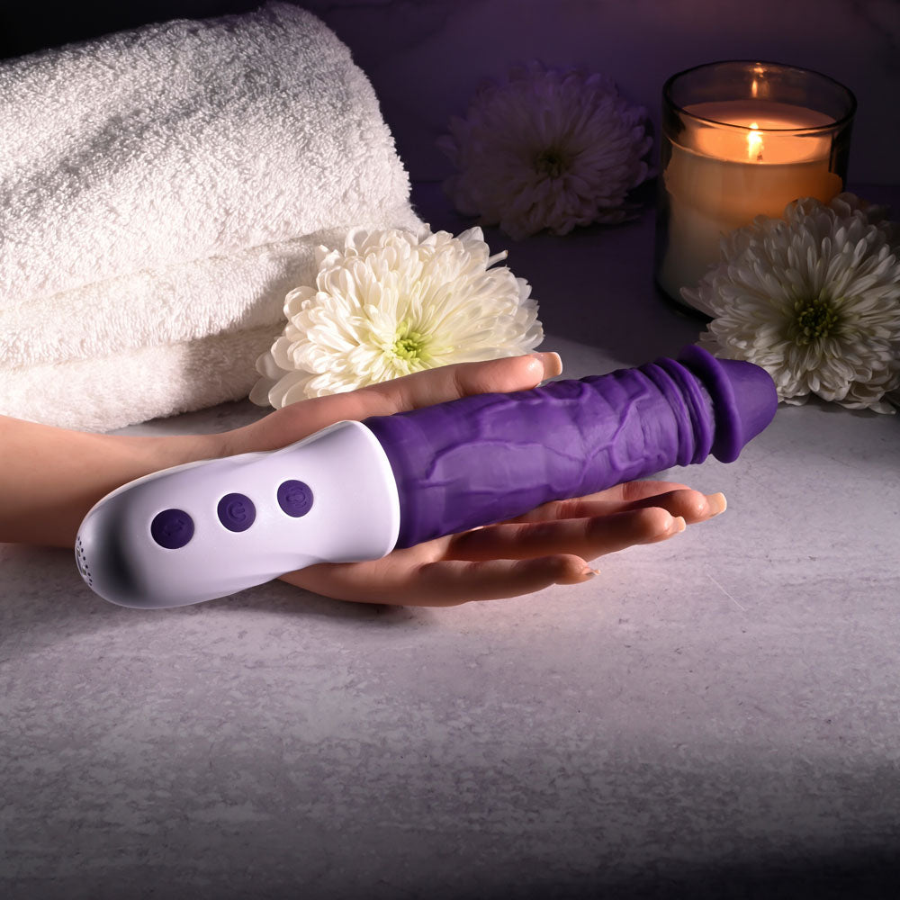 Evolved PLUM THRUST - 29 cm USB Rechargeable Thrusting Vibrator