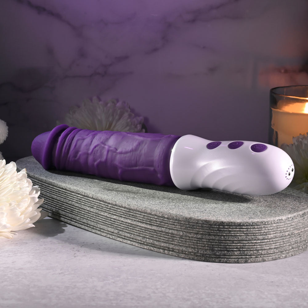 Evolved PLUM THRUST - 29 cm USB Rechargeable Thrusting Vibrator