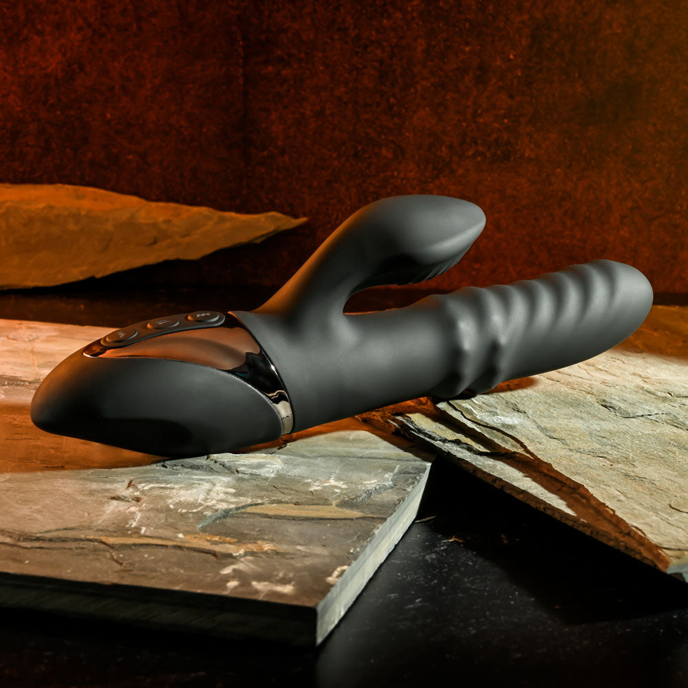 Evolved RING IT HOME - 23.8 cm USB Rechargeable Rabbit Vibrator