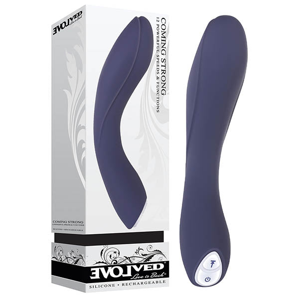 Evolved Coming Strong - Navy 119 cm (7.5'') USB Rechargeable Vibrator