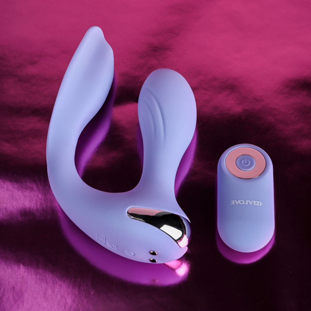 Evolved EVERY WAY PLAY - 12.8 cm USB Rechargeable Rabbit Vibrator with Wireless Remote Control
