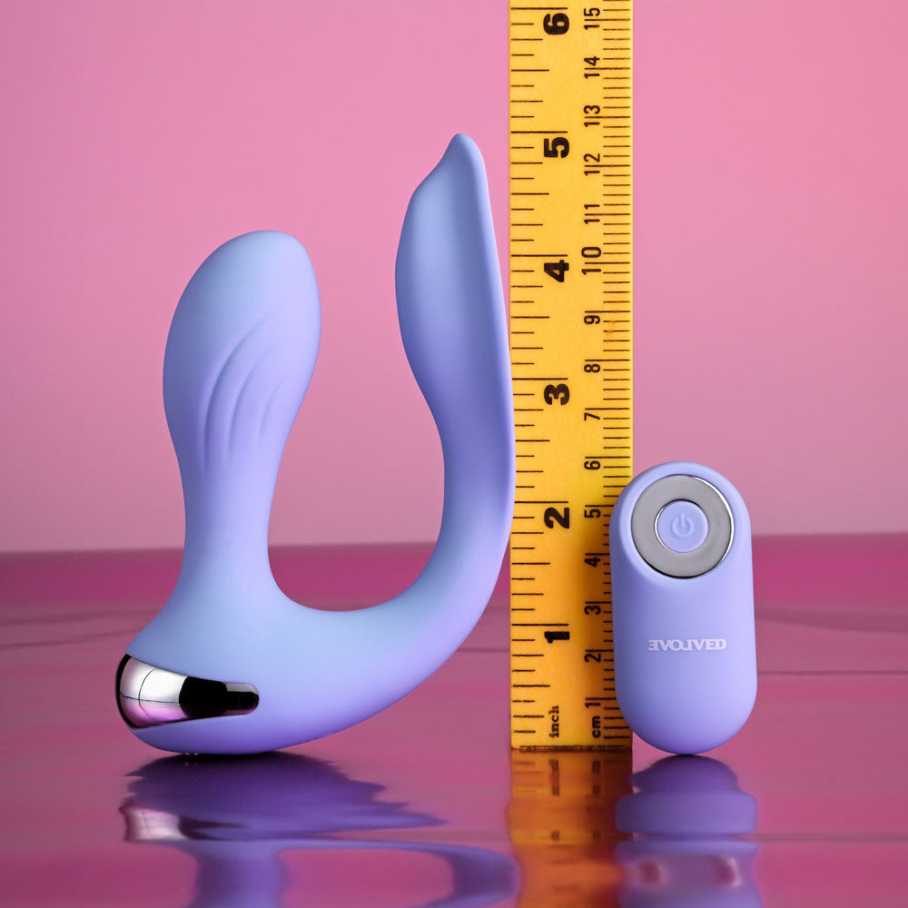 Evolved EVERY WAY PLAY - 12.8 cm USB Rechargeable Rabbit Vibrator with Wireless Remote Control
