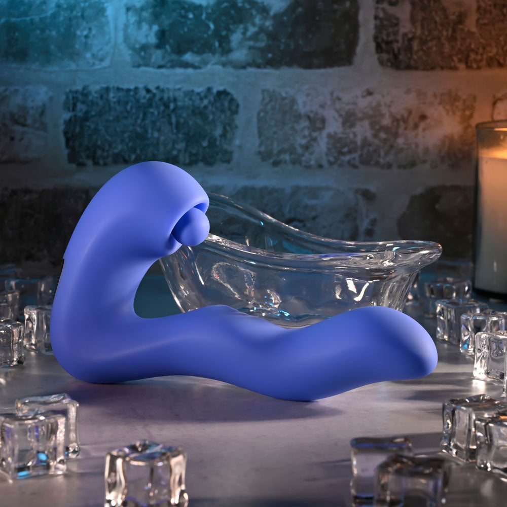 Evolved TAPPITY TAP - 16.6 cm USB Rechargeable Vibrator with Tapping Stimulator