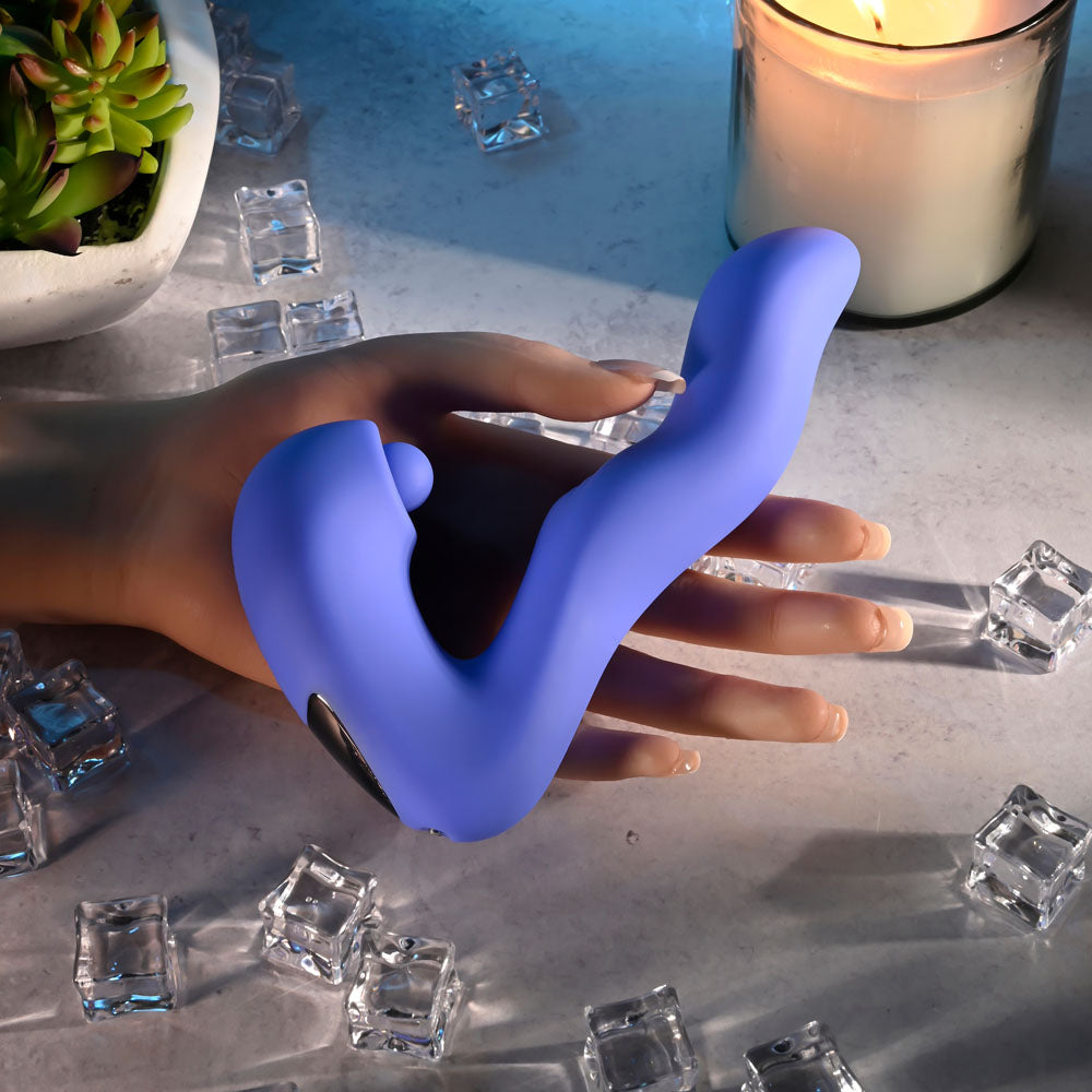 Evolved TAPPITY TAP - 16.6 cm USB Rechargeable Vibrator with Tapping Stimulator