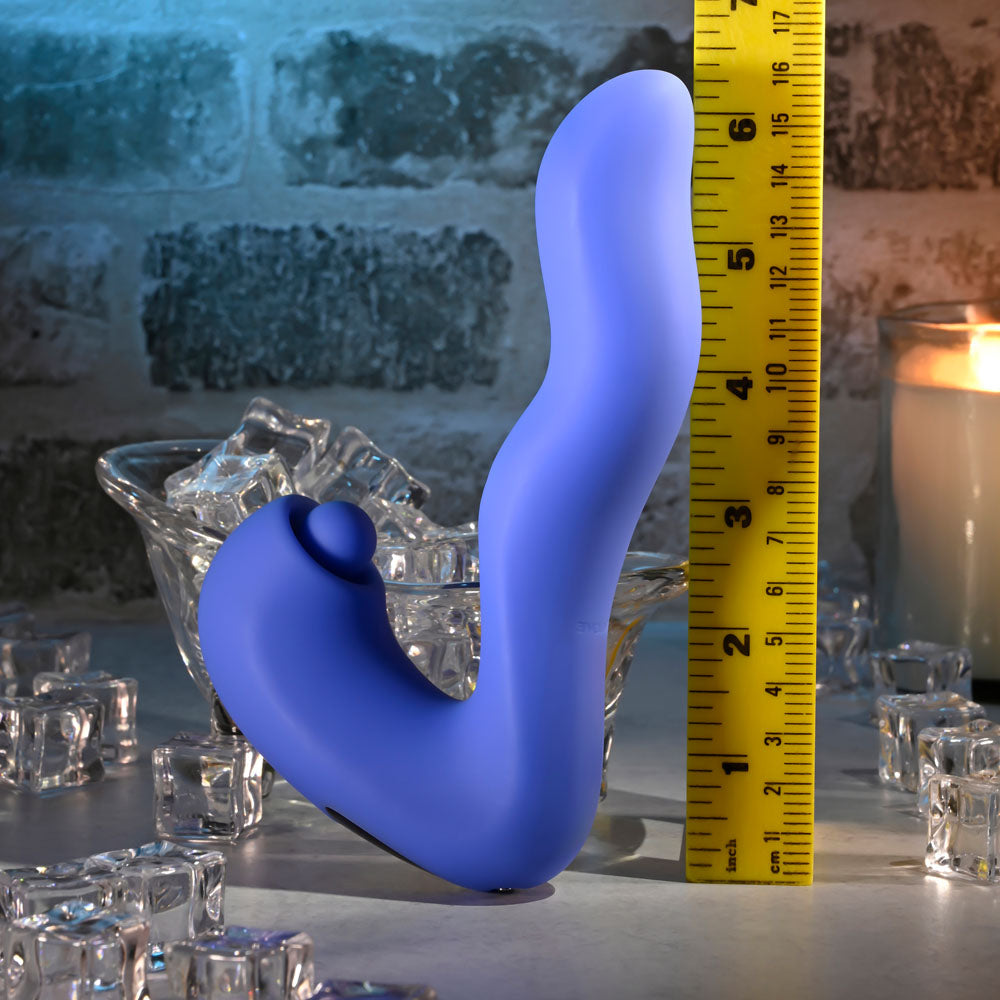 Evolved TAPPITY TAP - 16.6 cm USB Rechargeable Vibrator with Tapping Stimulator
