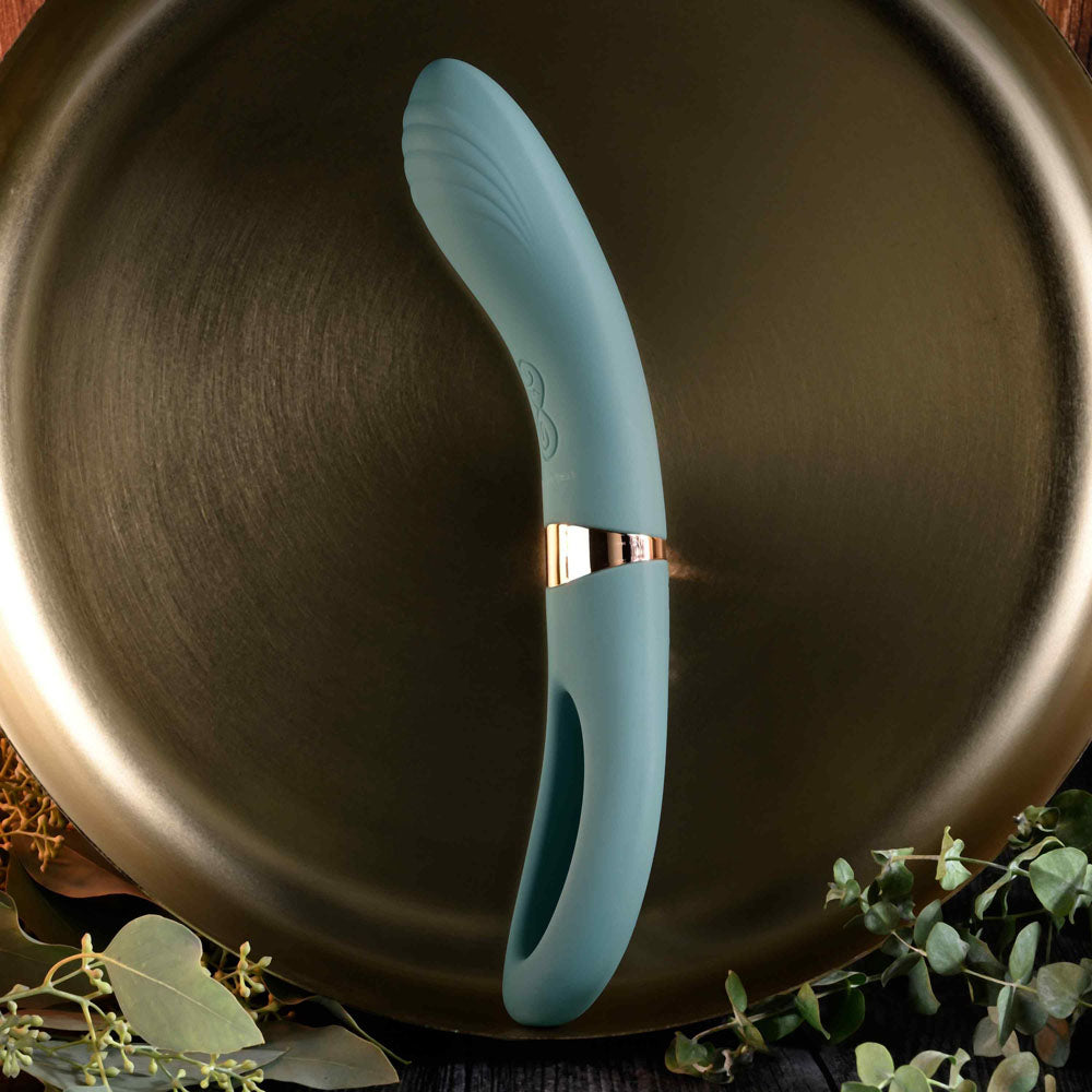 Evolved CHICK FLICK - Olive 24 cm USB Rechargeable Vibrator with Flicking Tip