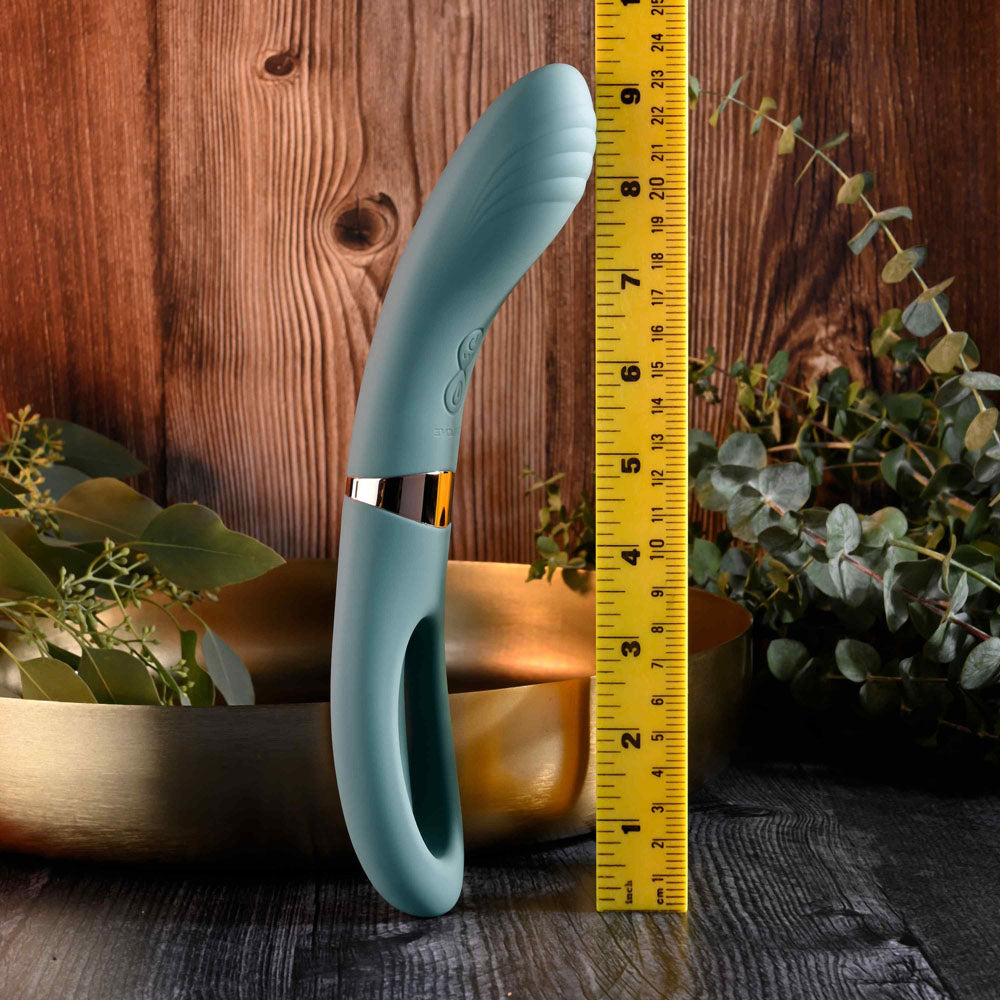 Evolved CHICK FLICK - Olive 24 cm USB Rechargeable Vibrator with Flicking Tip