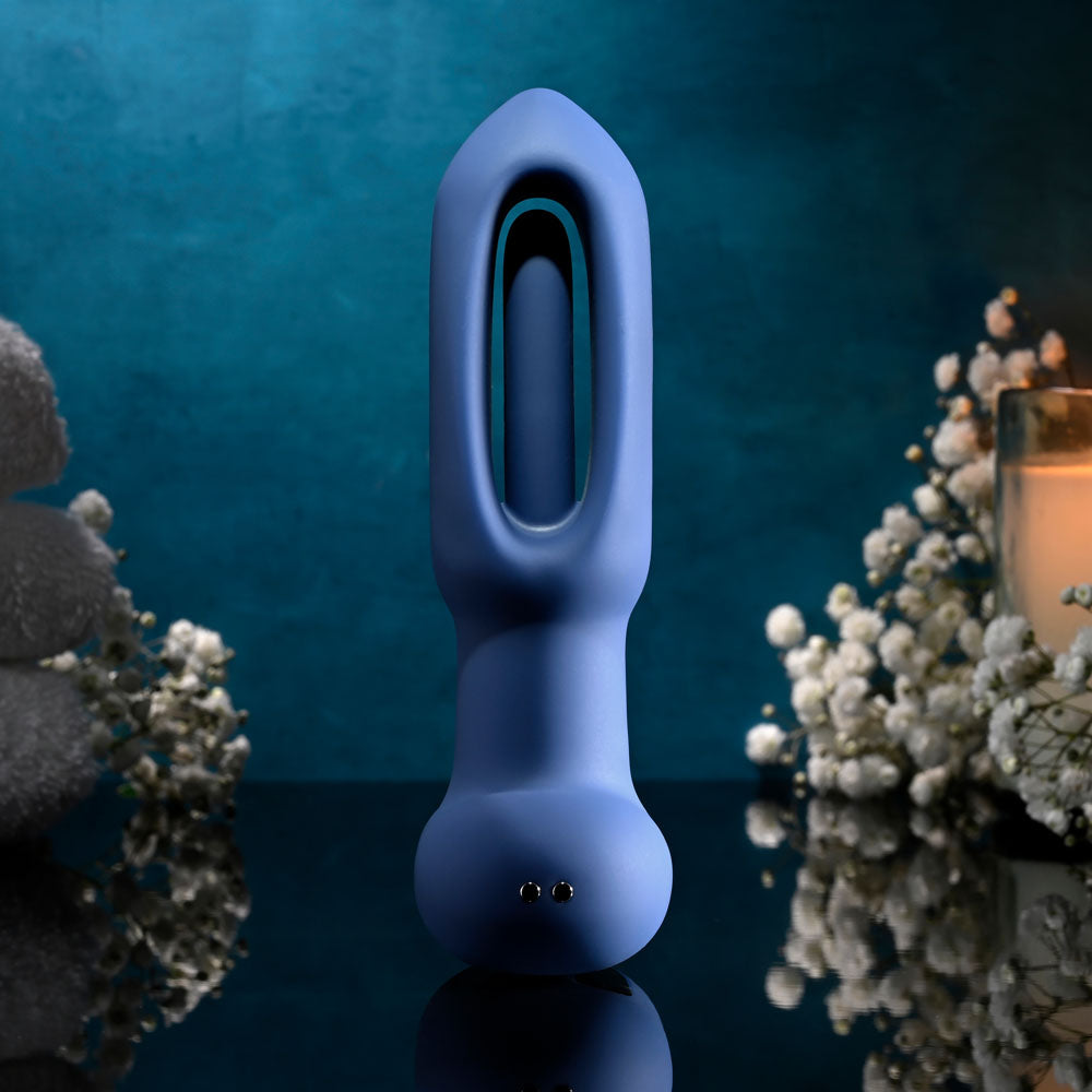 Evolved THE FLAPPER - 14 cm USB Rechargeable Vibrating and Flapping Butt Plug with Remote