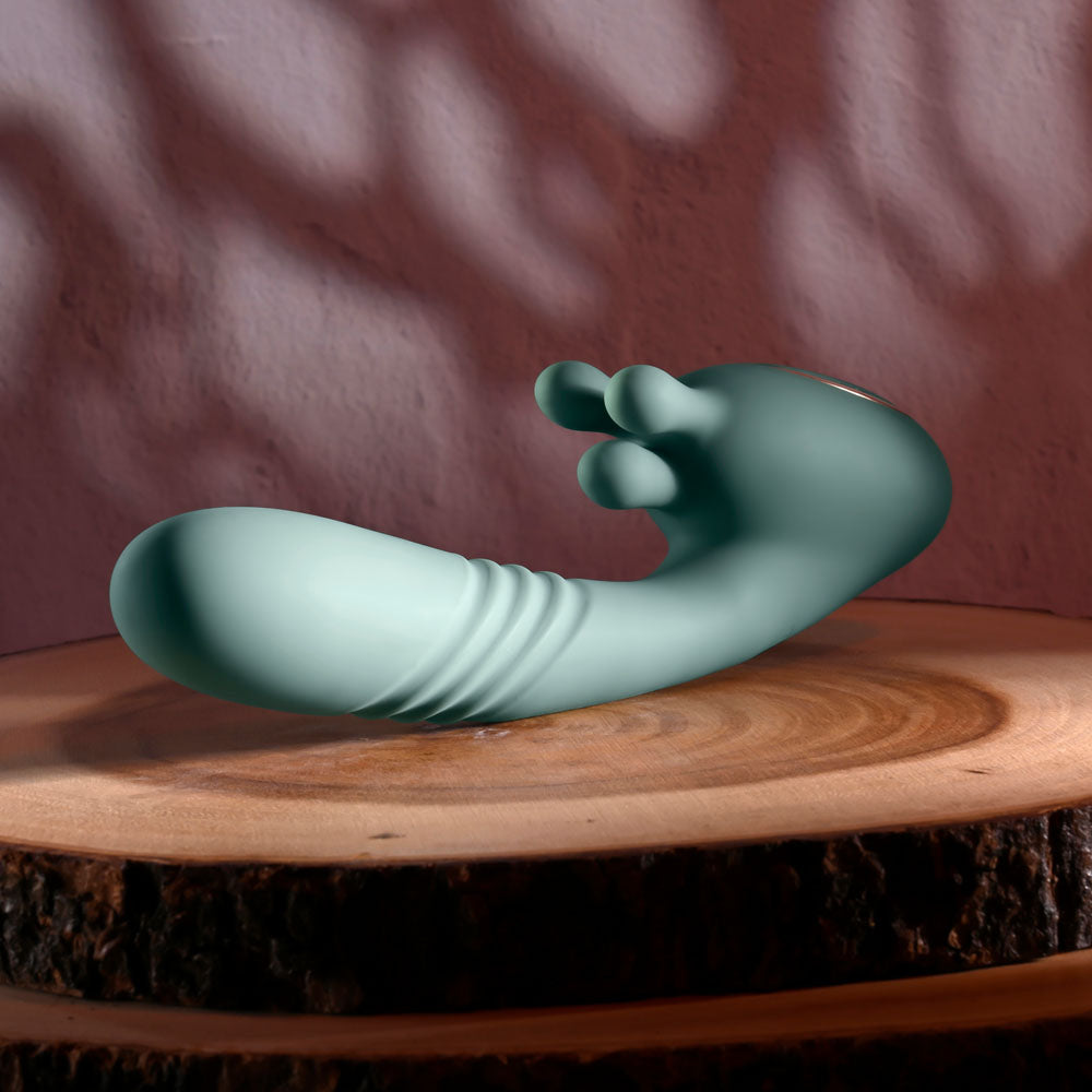 Evolved THRUST INTO ECSTASY - 21 cm USB Rechargeable Thrusting & Rotating Vibrator