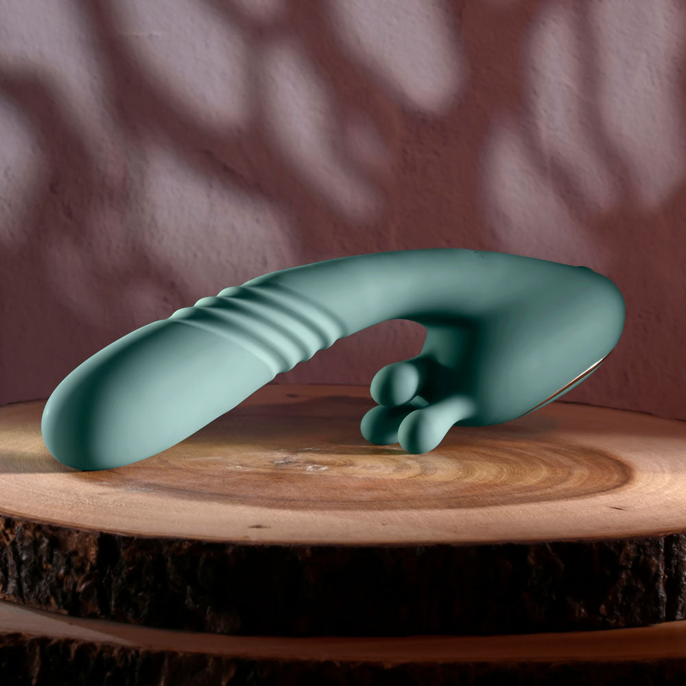 Evolved THRUST INTO ECSTASY - 21 cm USB Rechargeable Thrusting & Rotating Vibrator