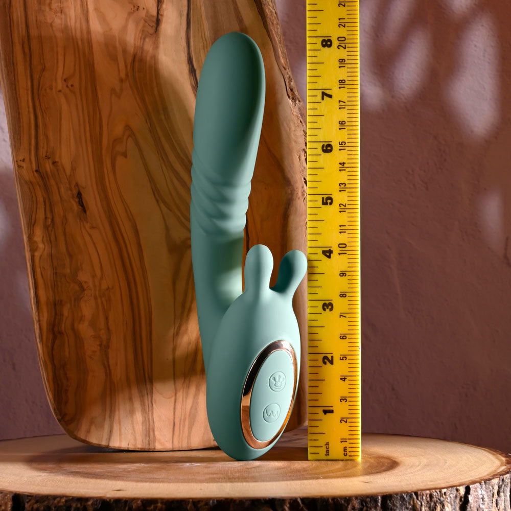 Evolved THRUST INTO ECSTASY - 21 cm USB Rechargeable Thrusting & Rotating Vibrator