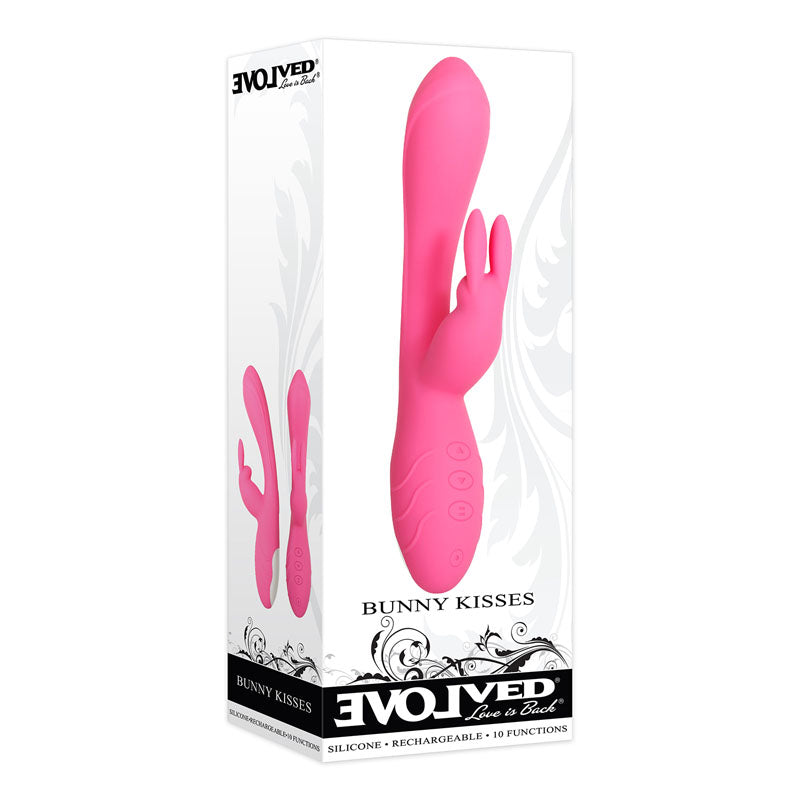 Evolved Bunny Kisses - 20 cm USB Rechargeable Rabbit Vibrator