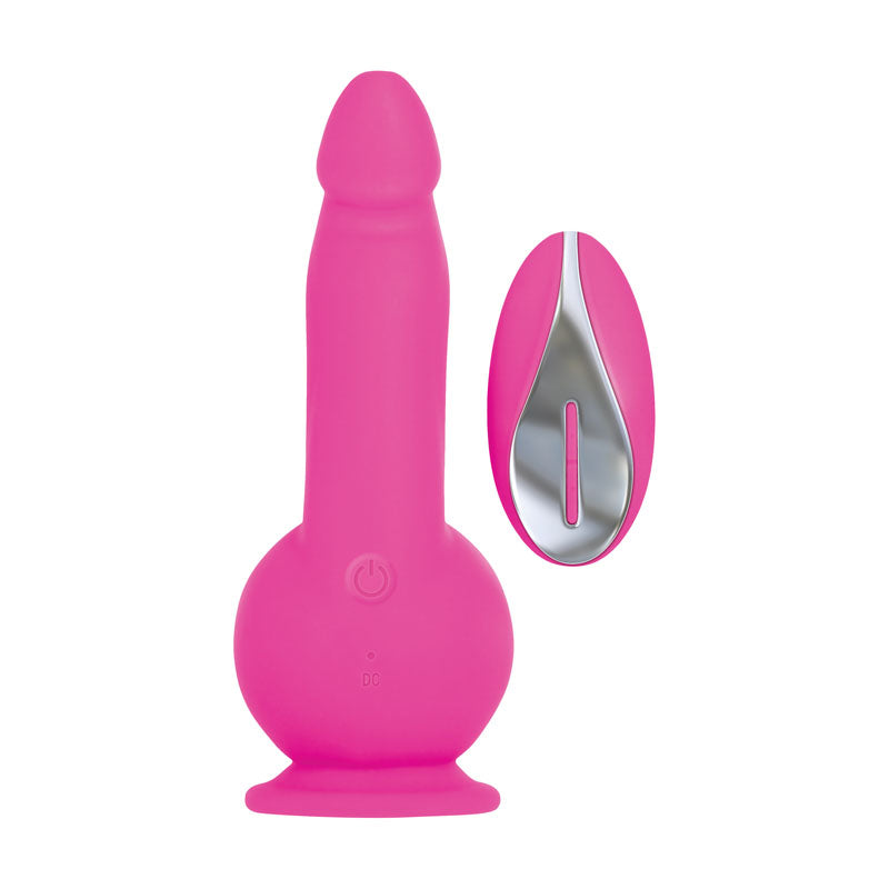 Evolved Ballistic - 19 cm USB Rechargeable Vibrating Dong with Balls Motor & Remote