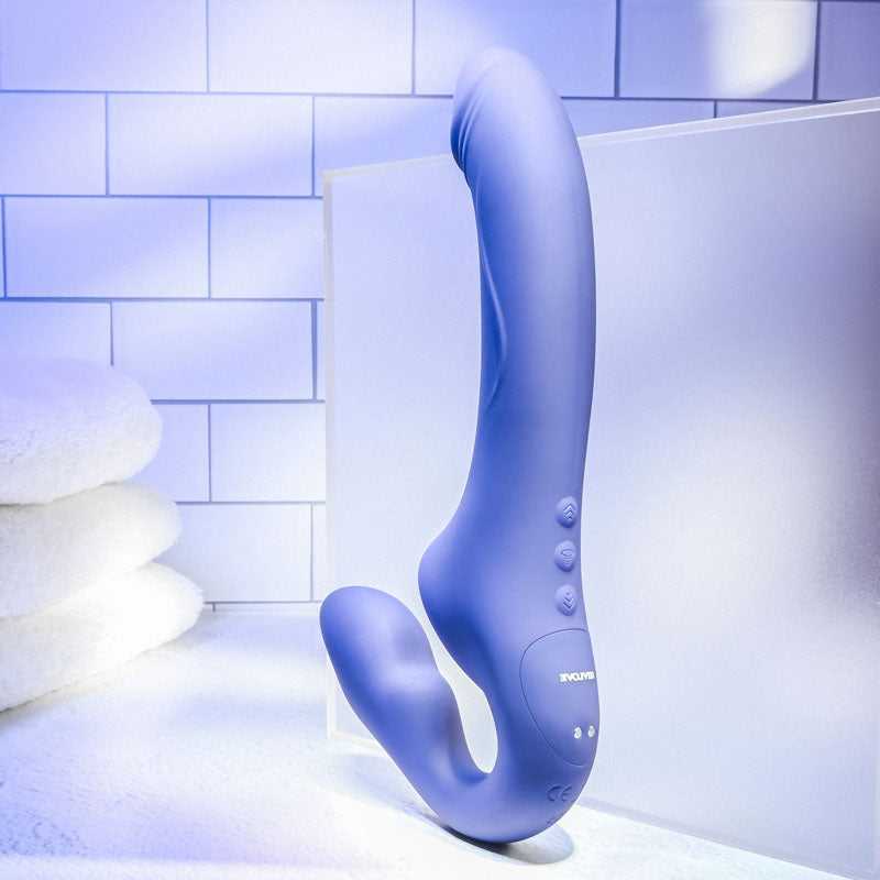 Evolved 2 BECOME 1 - 23.5 cm USB Rechargeable Strapless Strap-On with Remote