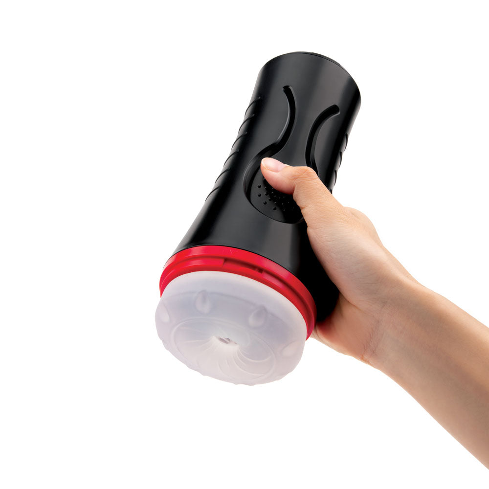 ENVY Squeezable Clutch Stroker - Vibrating Stroker