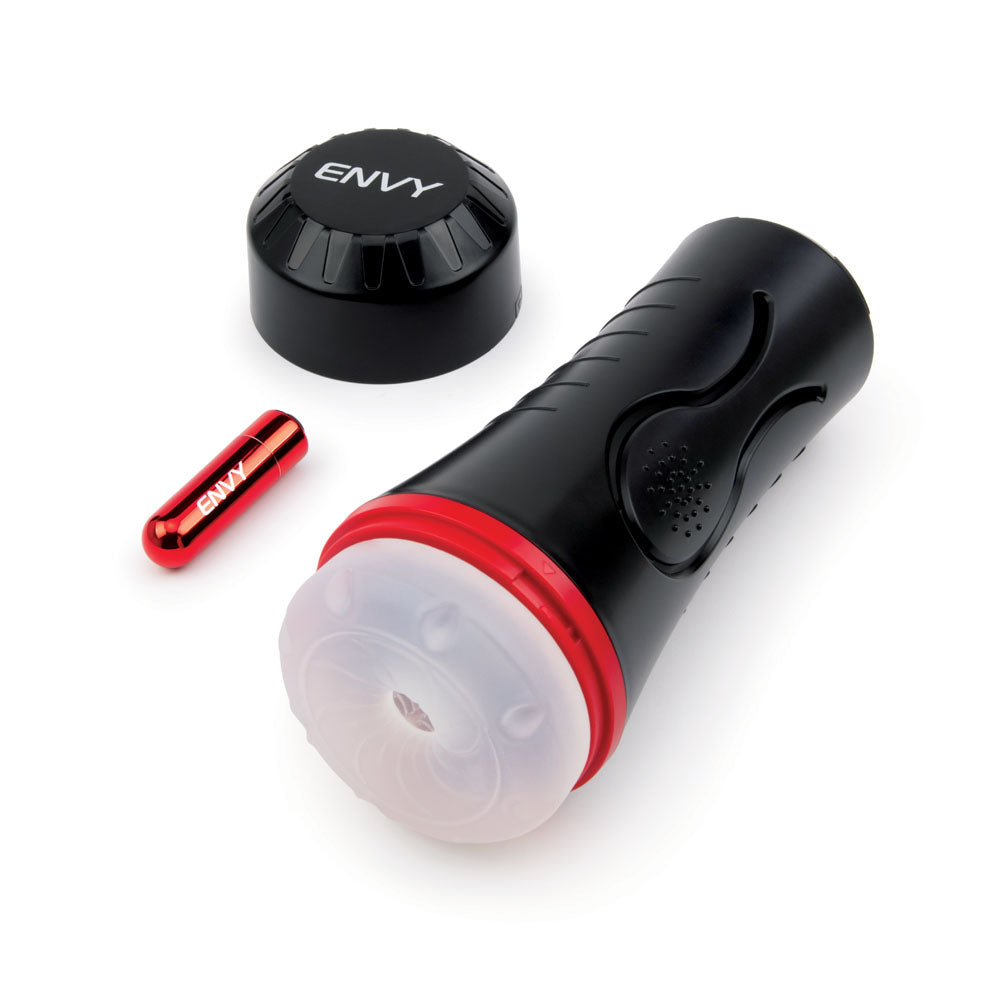 ENVY Squeezable Clutch Stroker - Vibrating Stroker