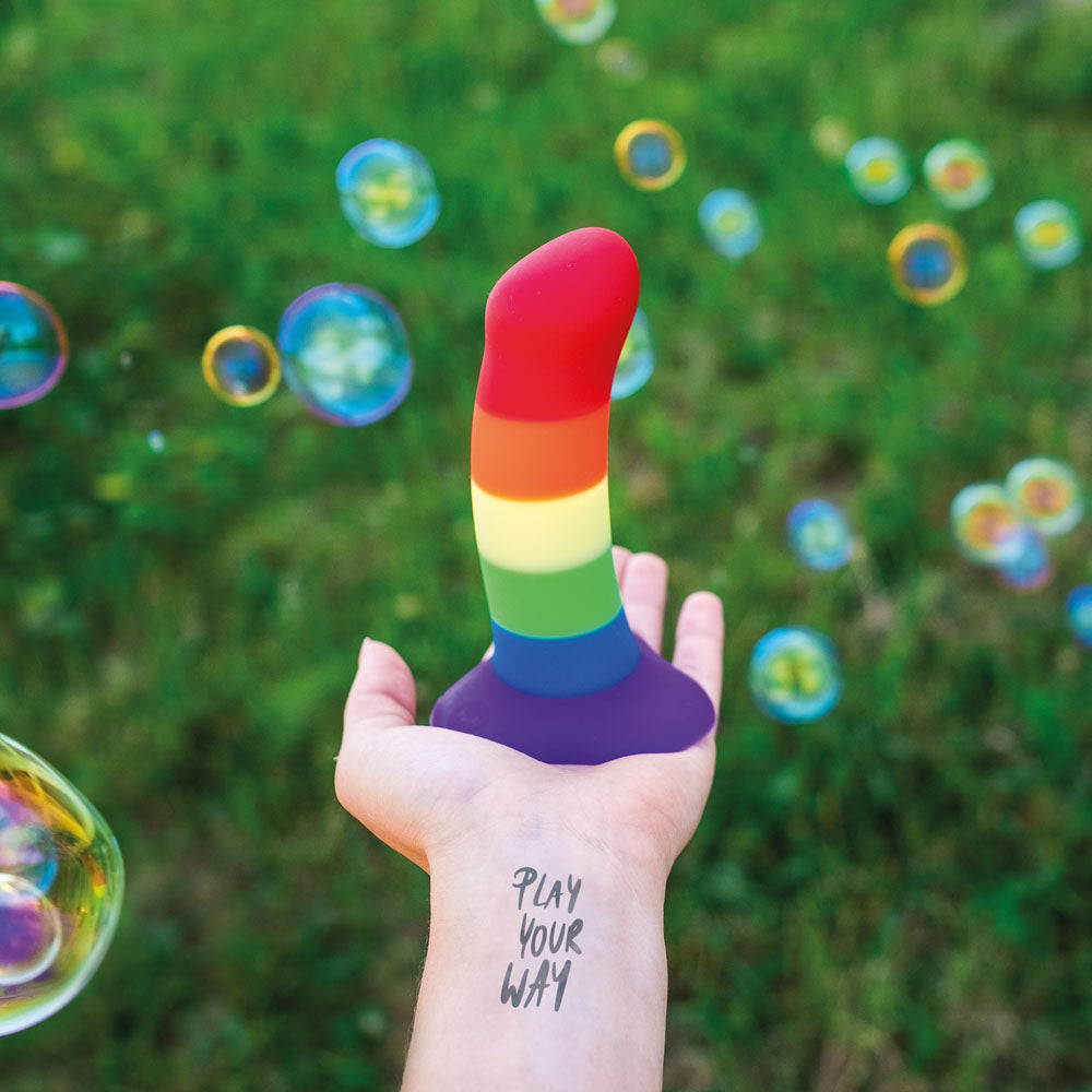 Fun Factory AMOR rainbow - Rainbow 14.6 cm Dildo - FF000846MC01