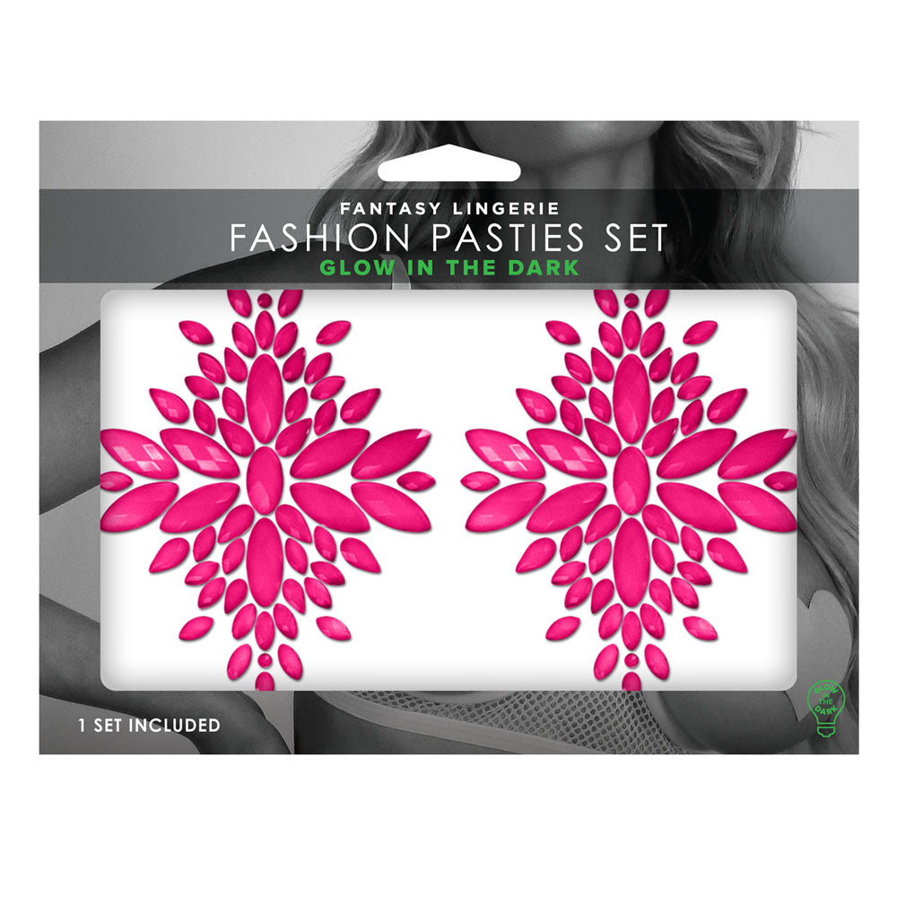 GLOW Fashion Pasties Set - Glow Crystals
