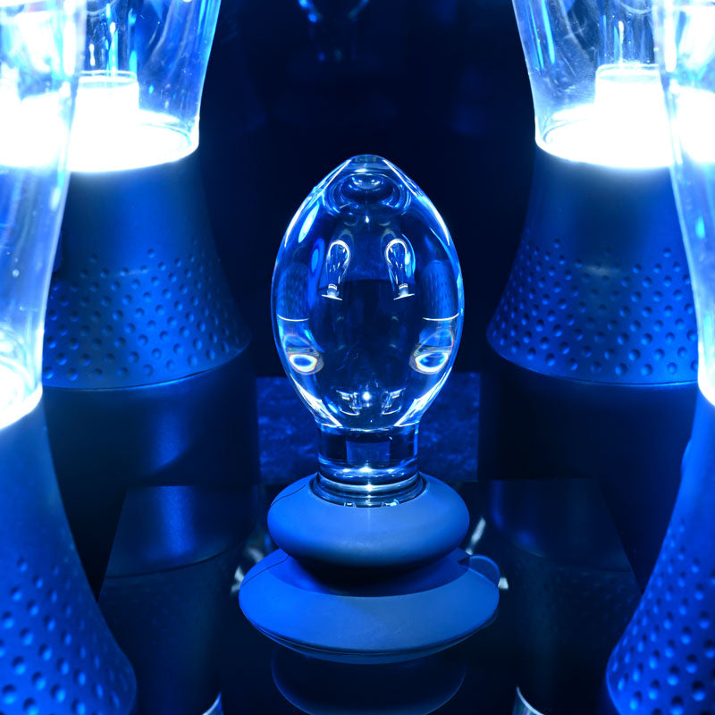 Gender X Crystal Ball - Glass 13.6 cm Butt Plug with Suction Base