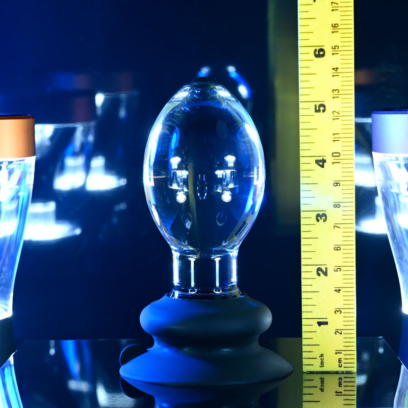 Gender X Crystal Ball - Glass 13.6 cm Butt Plug with Suction Base
