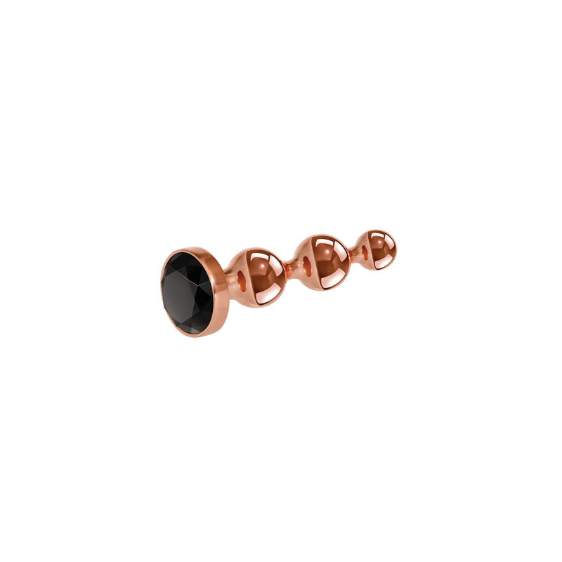 Gender X GOLD DIGGER SMALL - Small Butt Plug with Black Gem Base