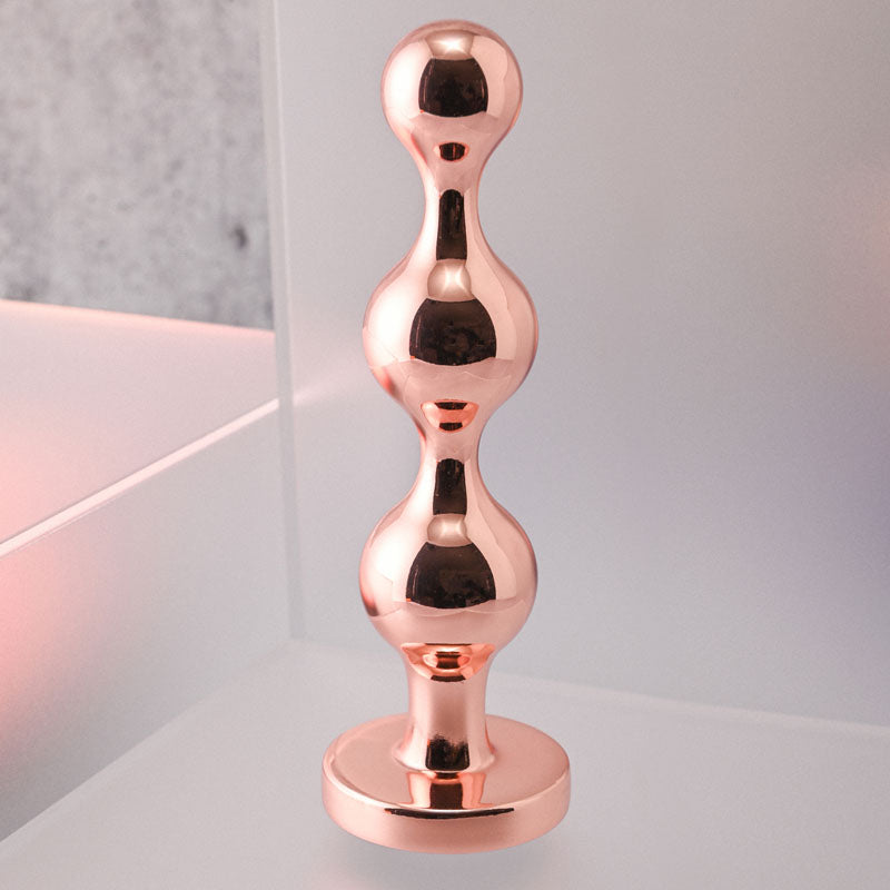 Gender X GOLD DIGGER Large - Large Butt Plug with Black Gem Base