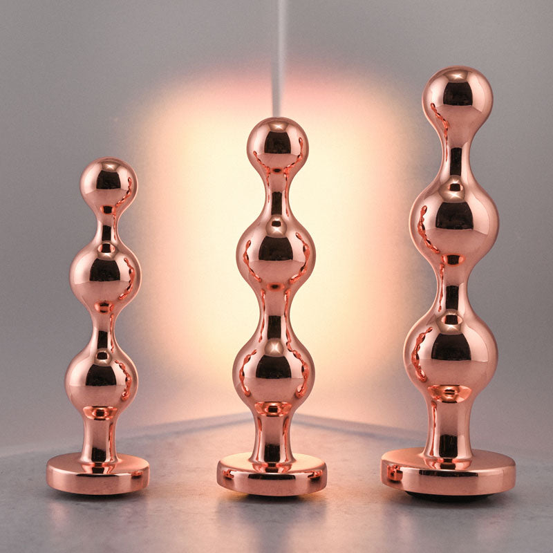 Gender X GOLD DIGGER SET - Metallic Butt Plugs - Set of 3 Sizes