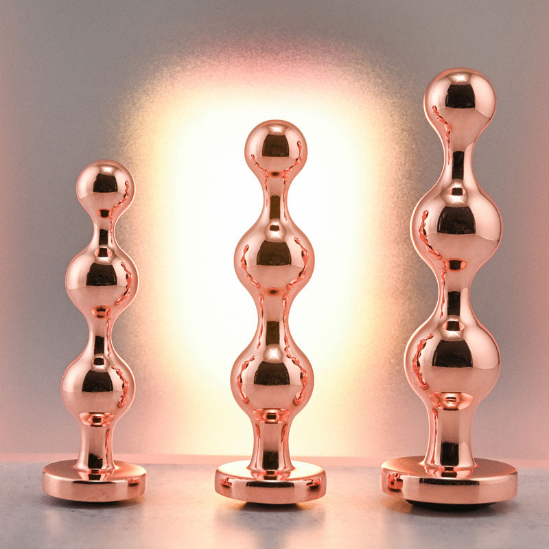 Gender X GOLD DIGGER SET - Metallic Butt Plugs - Set of 3 Sizes