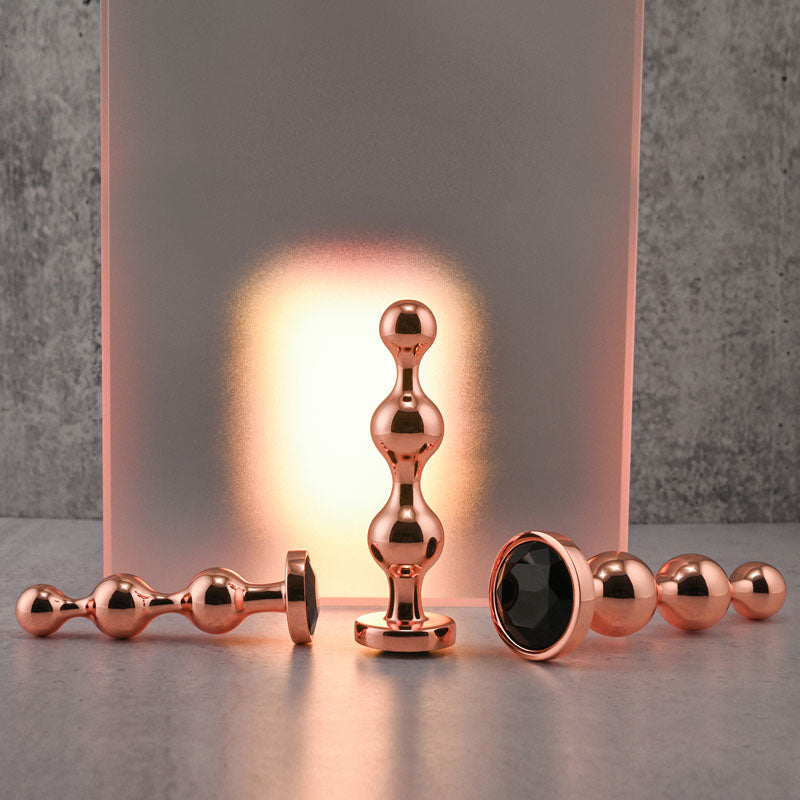 Gender X GOLD DIGGER SET - Metallic Butt Plugs - Set of 3 Sizes