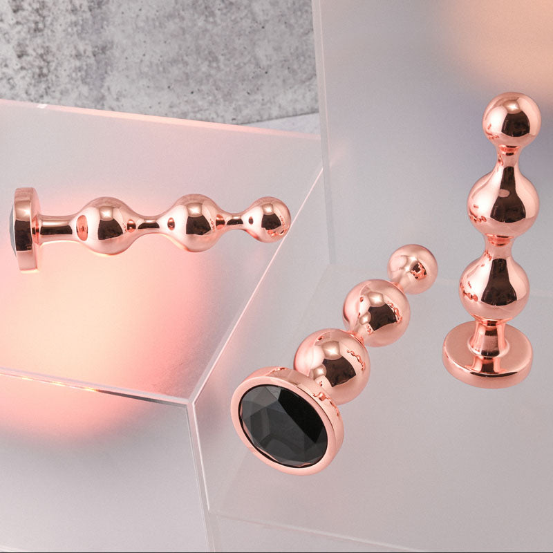 Gender X GOLD DIGGER SET - Metallic Butt Plugs - Set of 3 Sizes