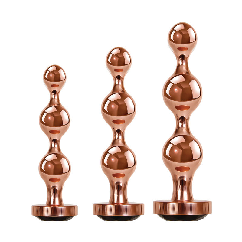 Gender X GOLD DIGGER SET - Metallic Butt Plugs - Set of 3 Sizes