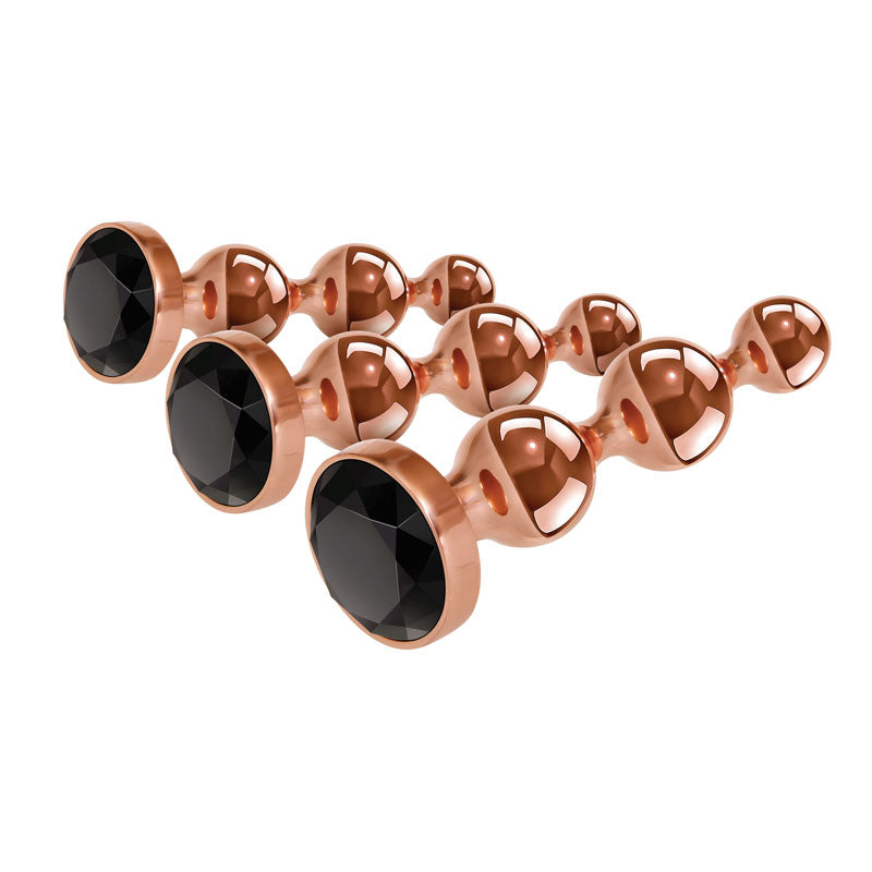 Gender X GOLD DIGGER SET - Metallic Butt Plugs - Set of 3 Sizes