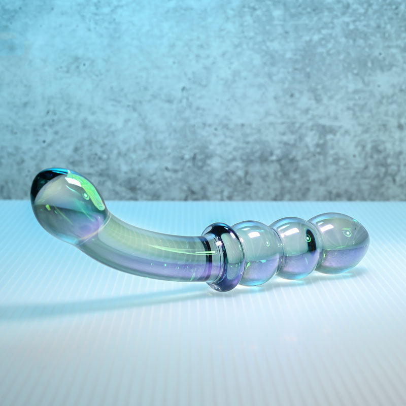 Gender X LUSTROUS GALAXY WAND - /Violet Glass 18.5 cm Double Ended Massager