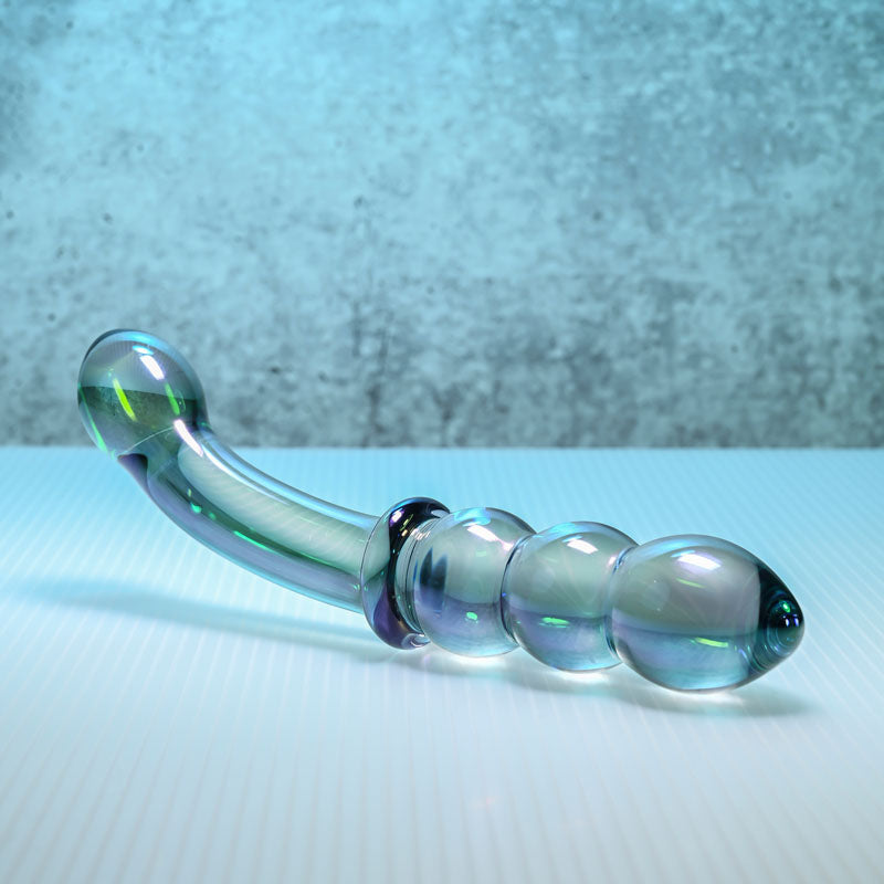 Gender X LUSTROUS GALAXY WAND - /Violet Glass 18.5 cm Double Ended Massager