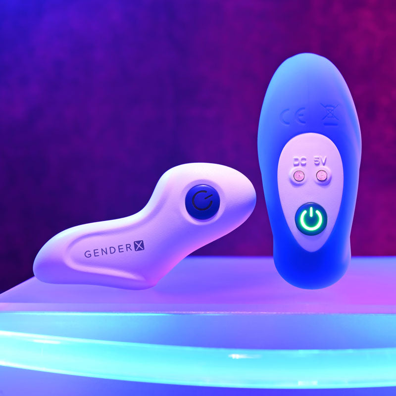 Gender X BEADED PLEASURE - 11.4 cm USB Rechargeable Vibrating Anal Beads with Remote