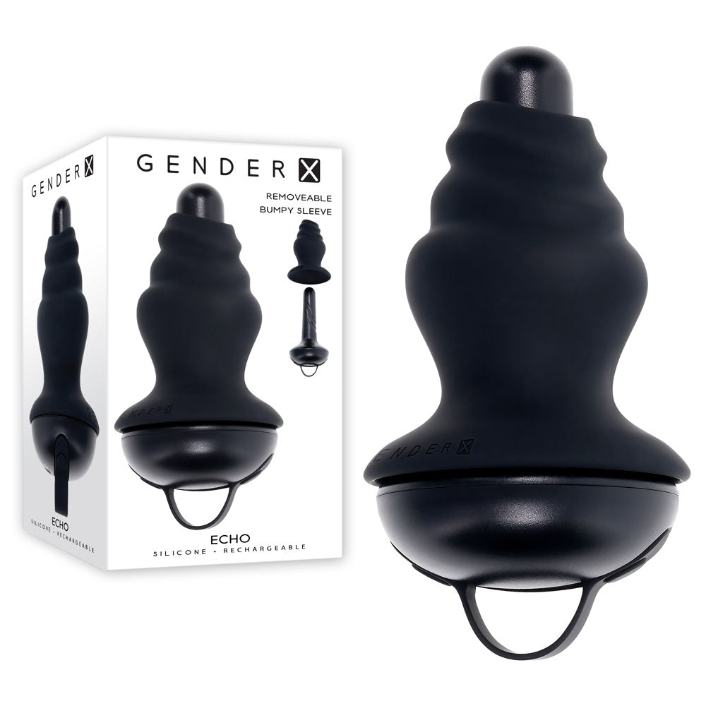 Gender X ECHO - 15.3 cm USB Rechargeable Butt Plug
