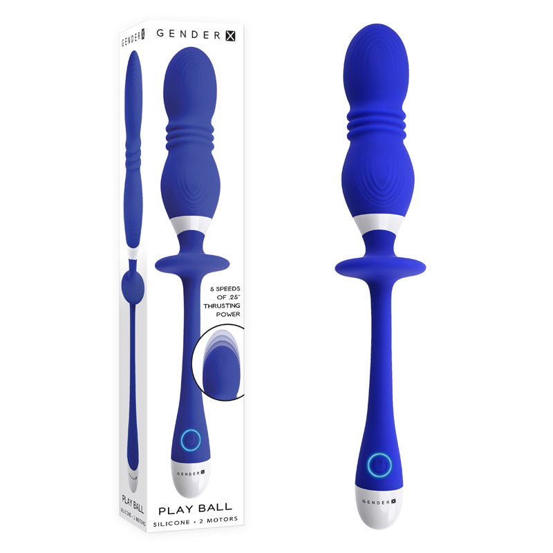 Gender X PLAY BALL - 25 cm USB Rechargeable Thrusting & Vibrating Orbs