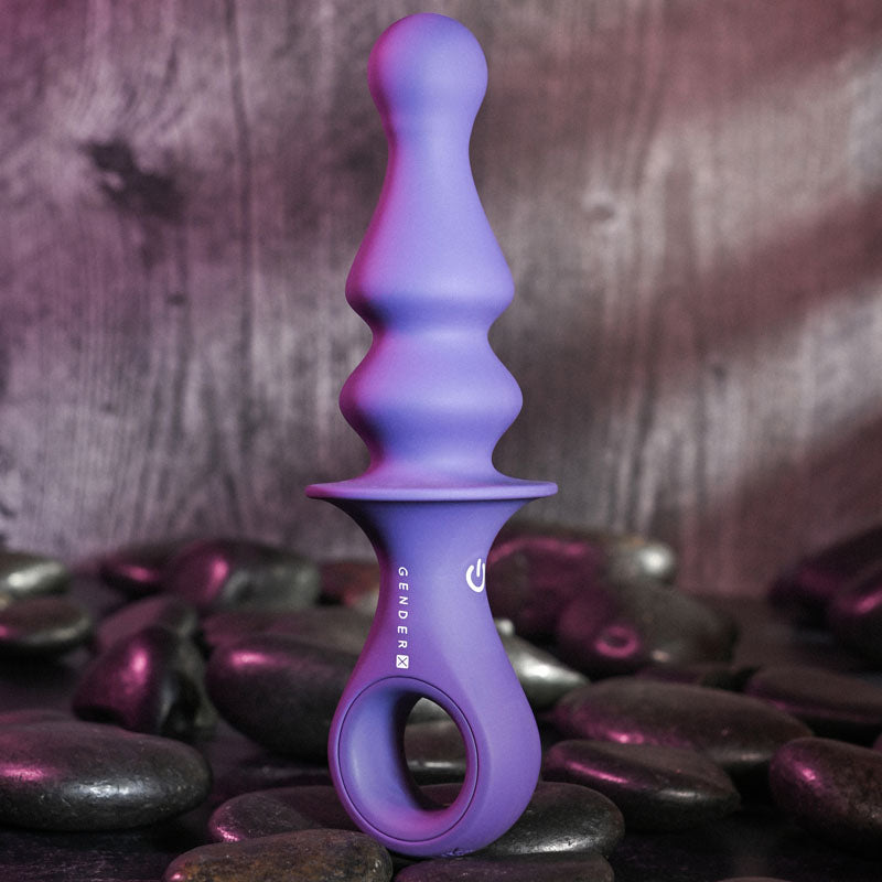 Gender X RING POP - Dark 15.2 cm USB Rechargeable Vibrating Anal Plug