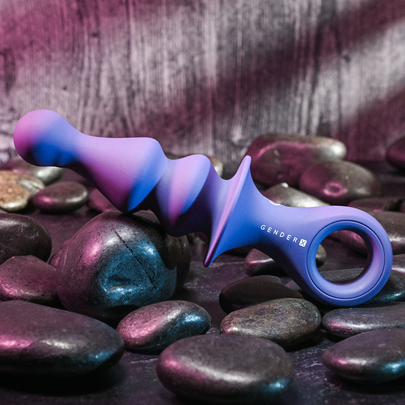 Gender X RING POP - Dark 15.2 cm USB Rechargeable Vibrating Anal Plug